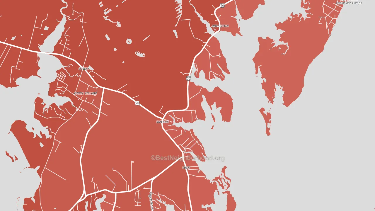 28579, NC block-group political-lean map