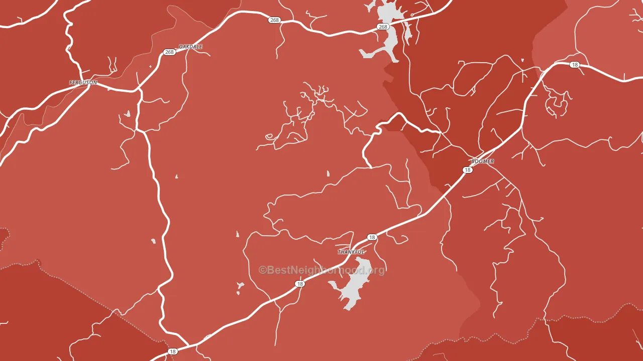 28606, NC block-group political-lean map