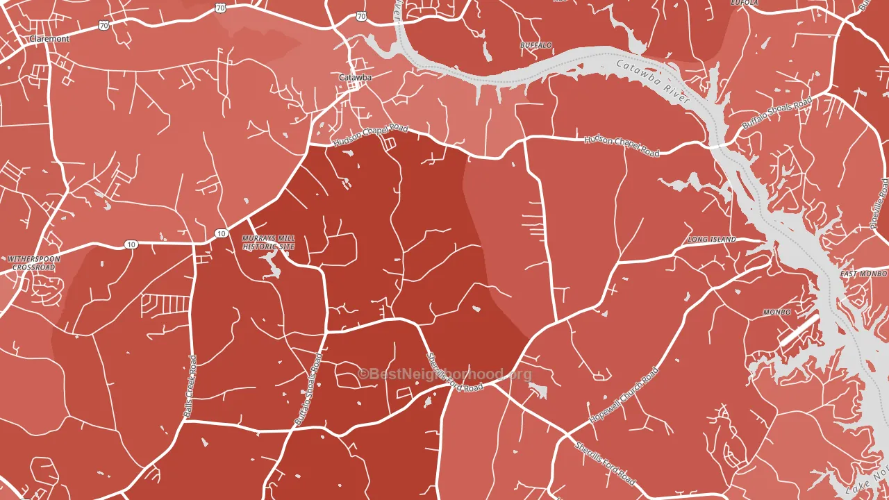 28609, NC block-group political-lean map