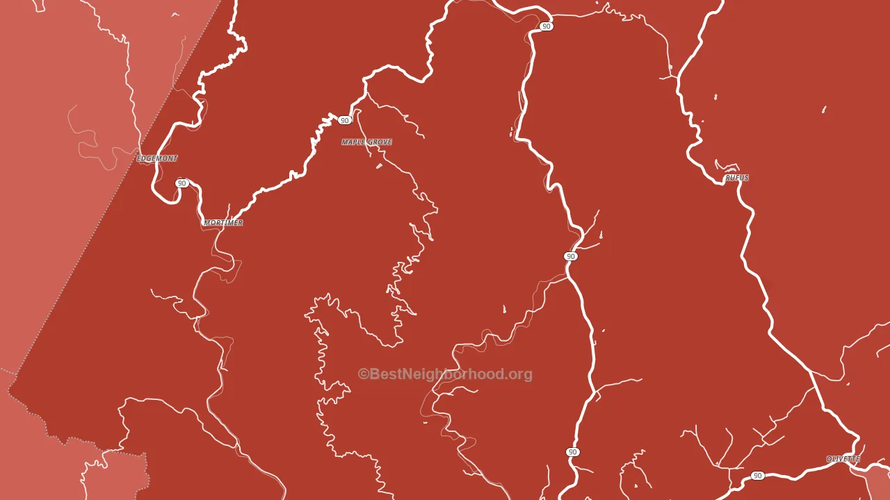 28611, NC block-group political-lean map