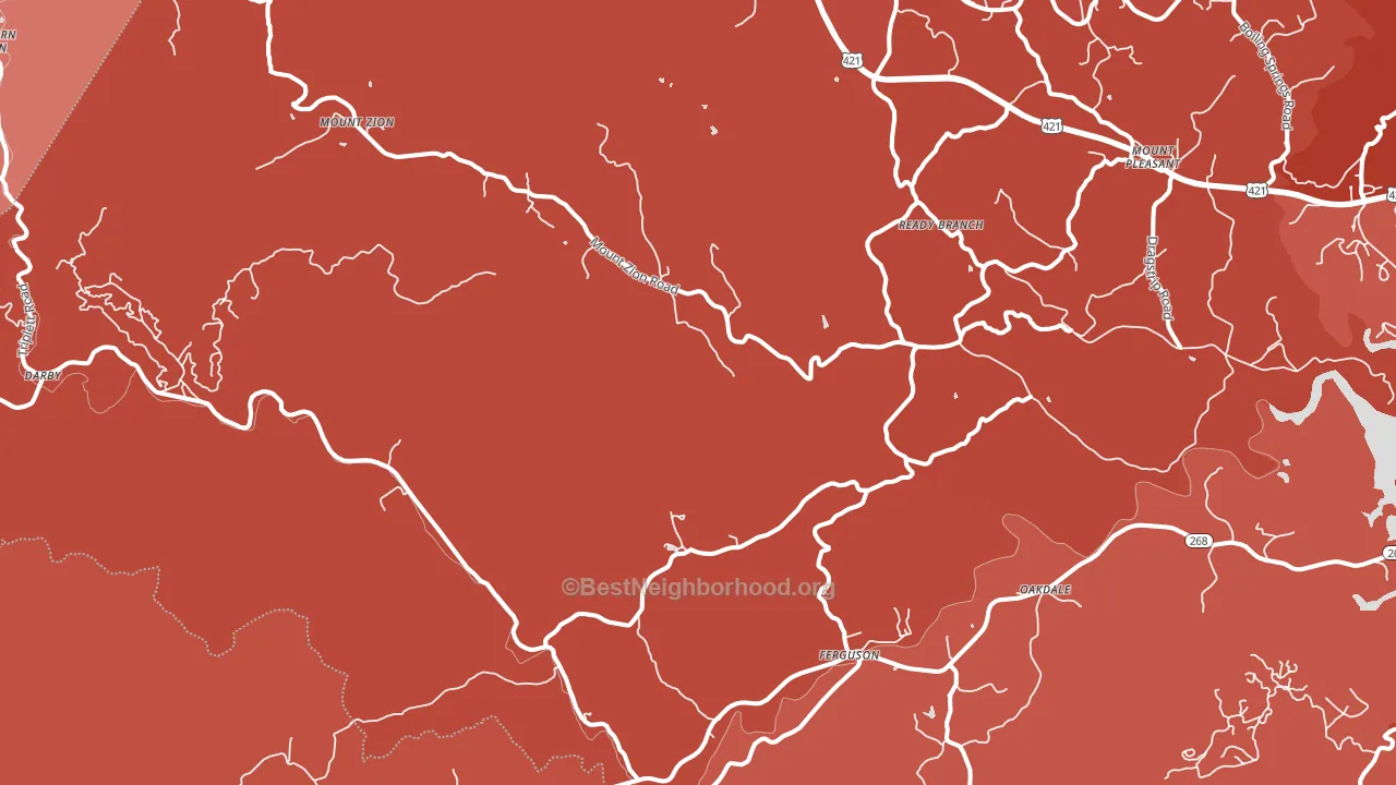 28624, NC block-group political-lean map
