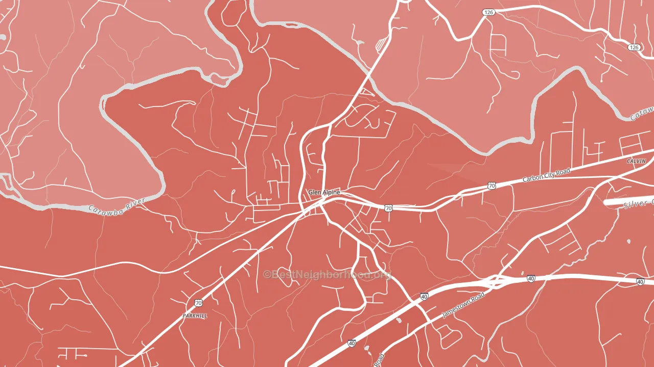 28628, NC block-group political-lean map