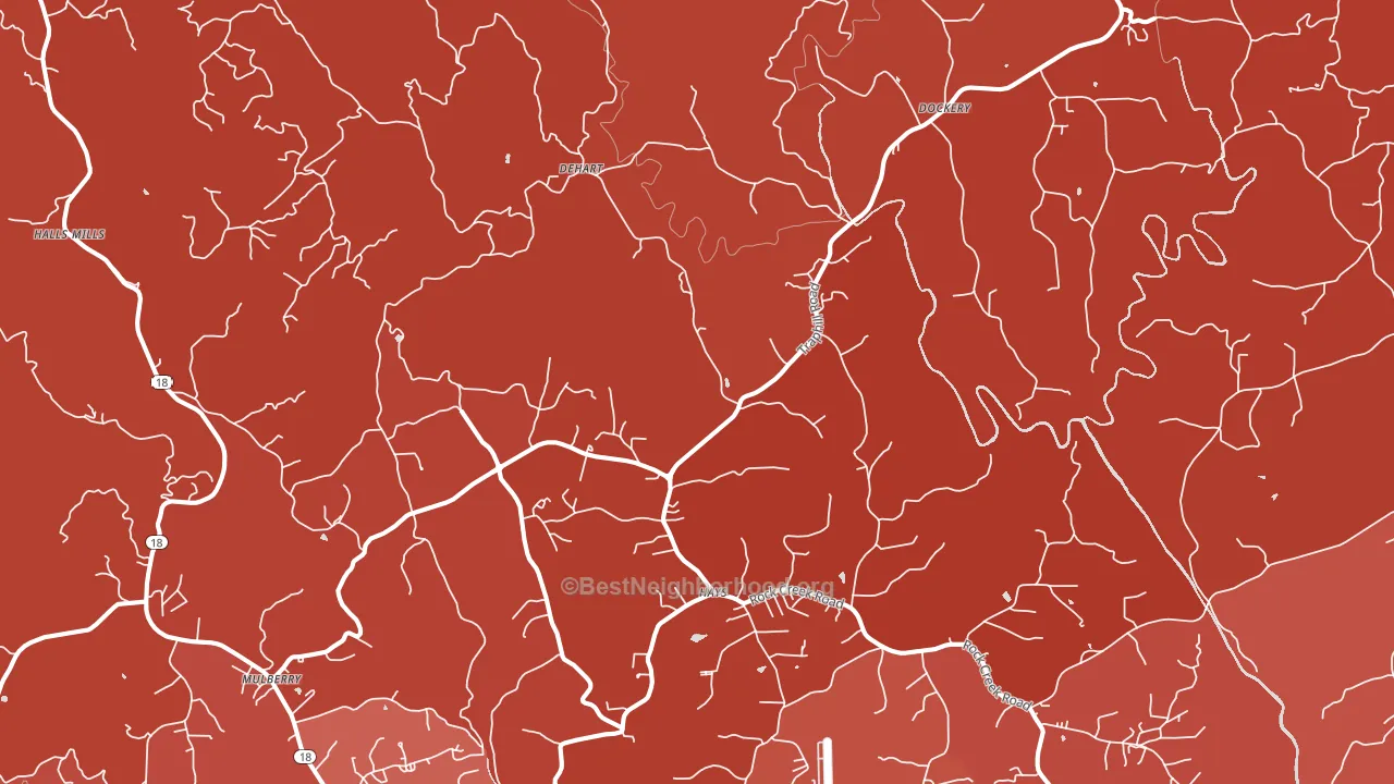 28635, NC block-group political-lean map