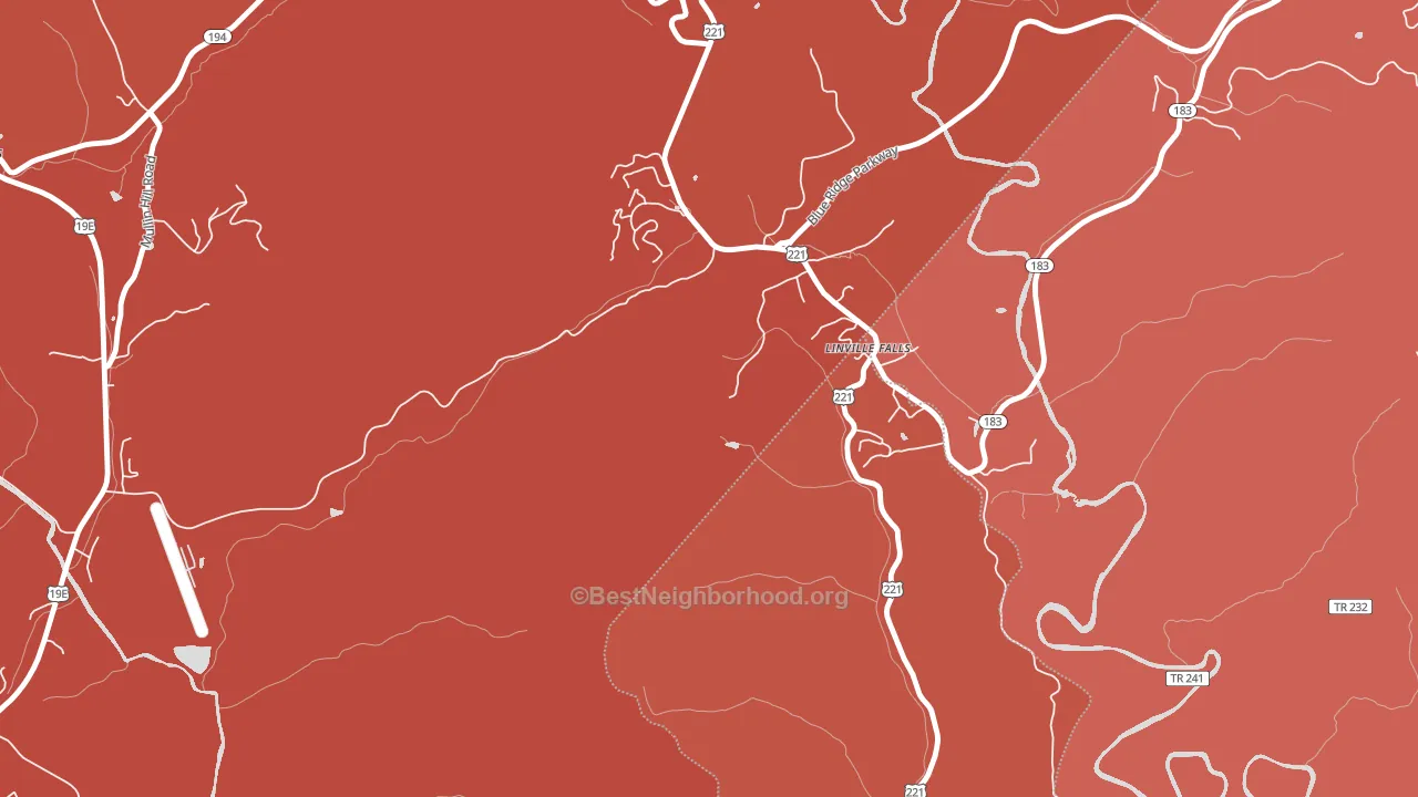 28647, NC block-group political-lean map