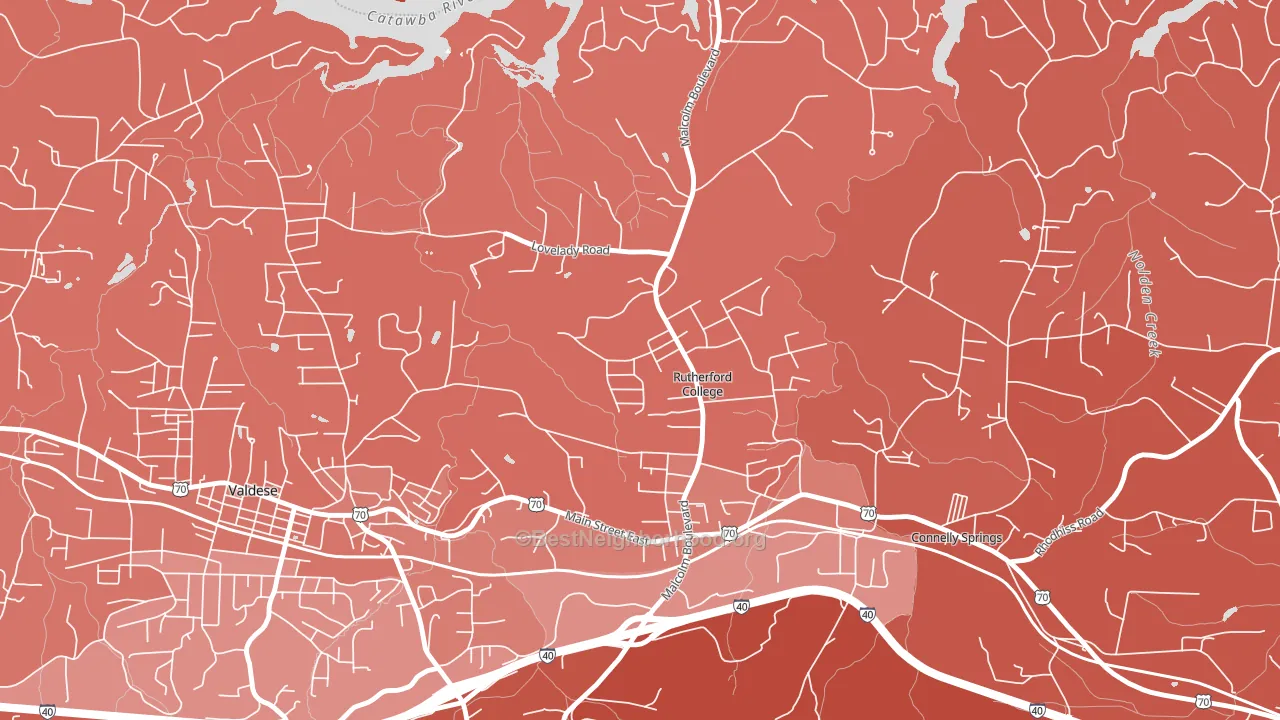 28671, NC block-group political-lean map