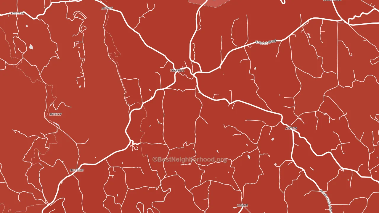 28685, NC block-group political-lean map