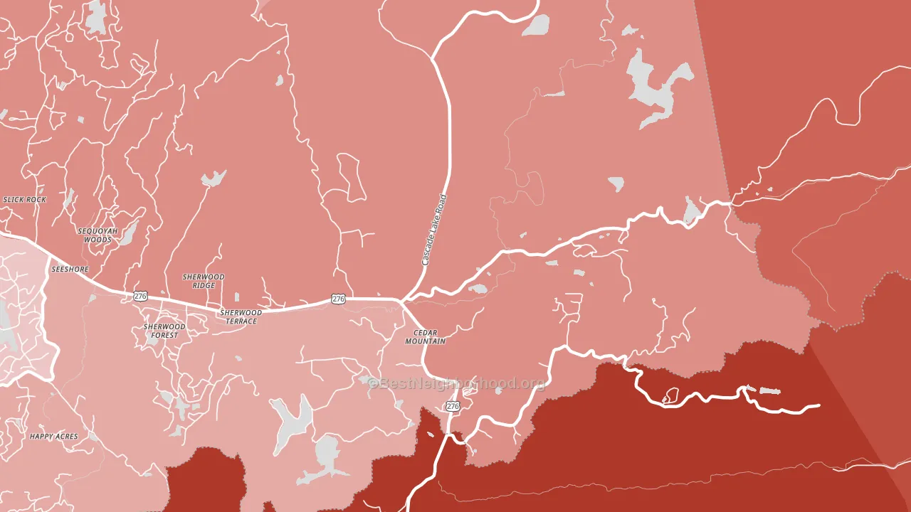 28718, NC block-group political-lean map