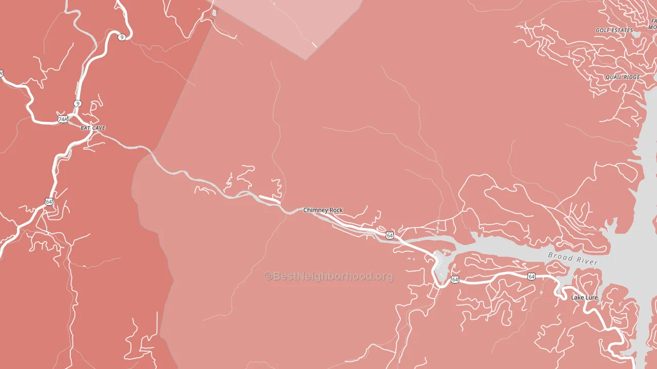 28720, NC block-group political-lean map