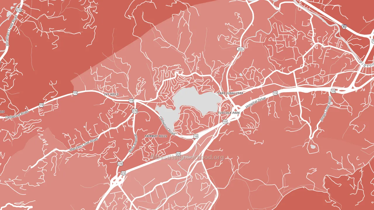 28745, NC block-group political-lean map
