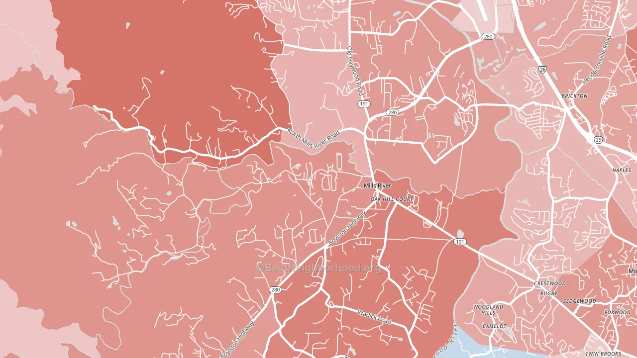 28759, NC block-group political-lean map