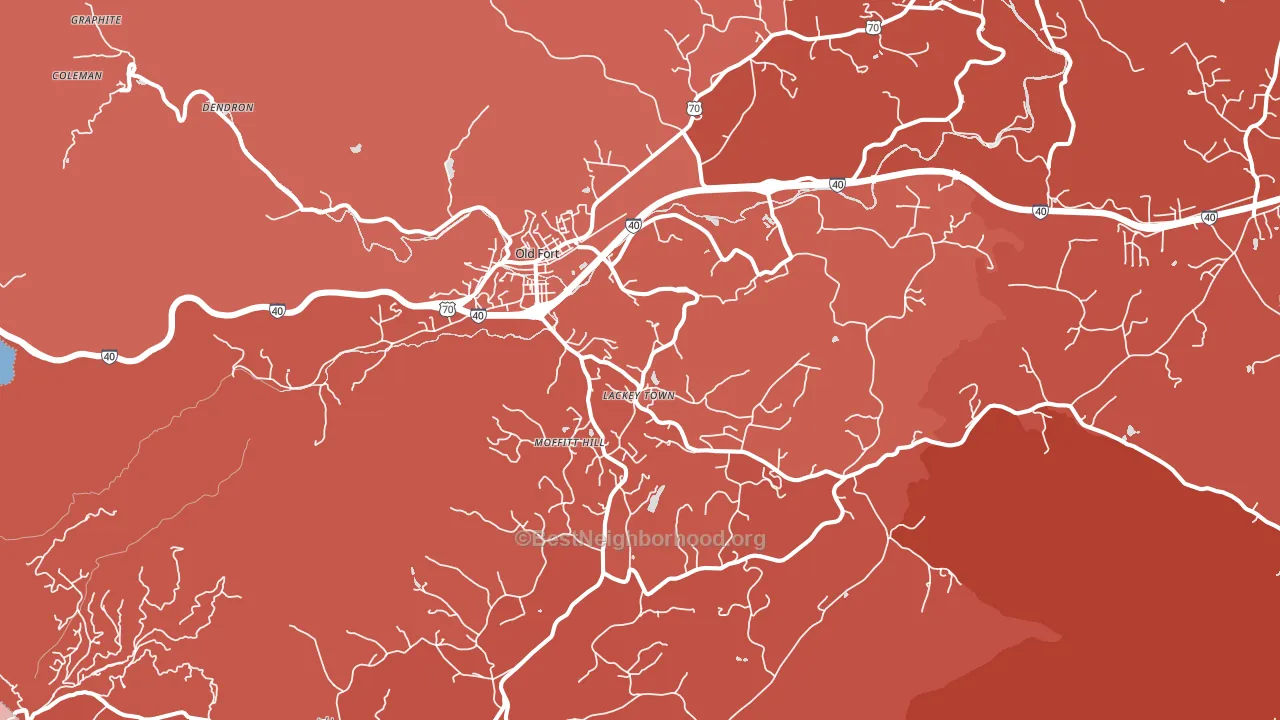 28762, NC block-group political-lean map
