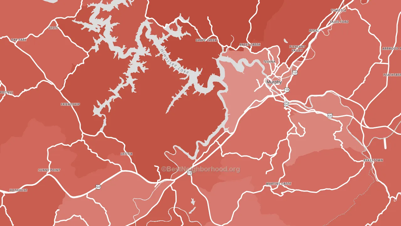 28906, NC block-group political-lean map