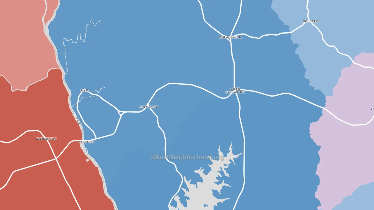 29015, SC block-group political-lean map