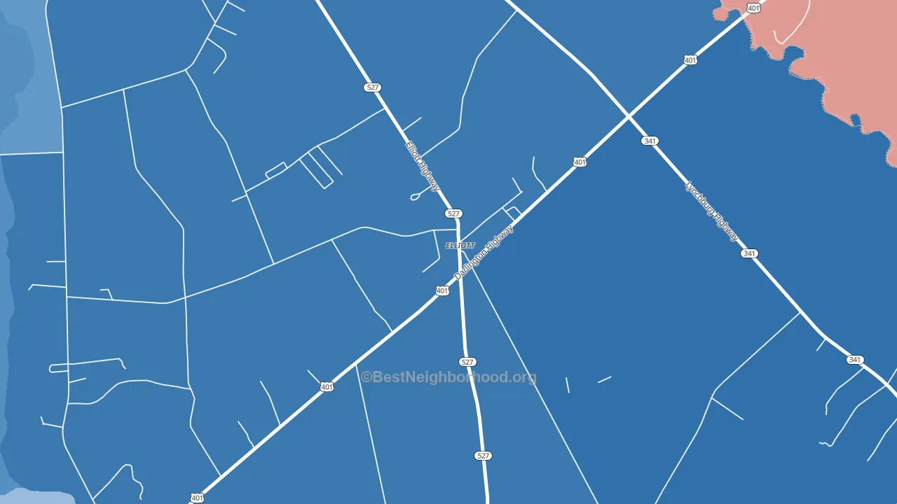 29046, SC block-group political-lean map