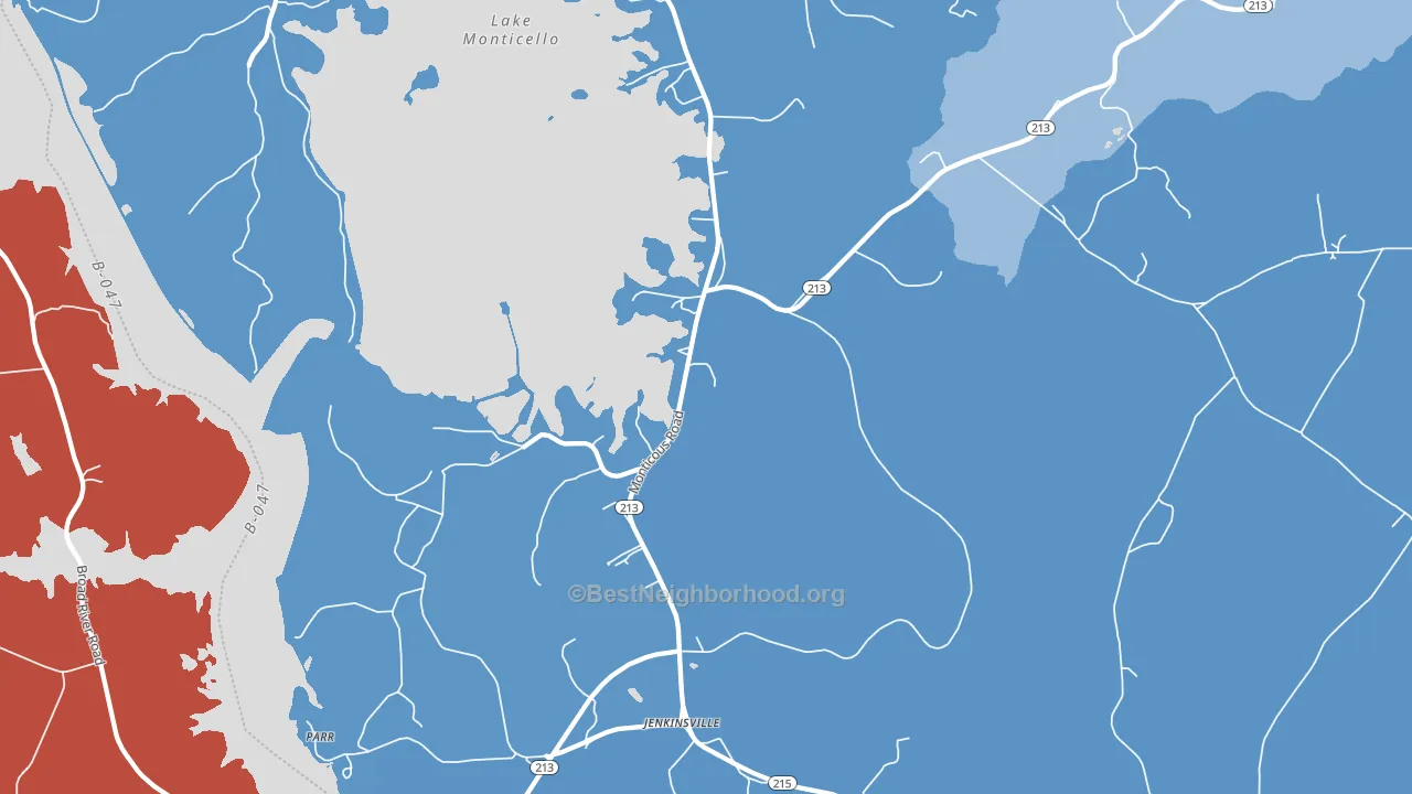 29065, SC block-group political-lean map