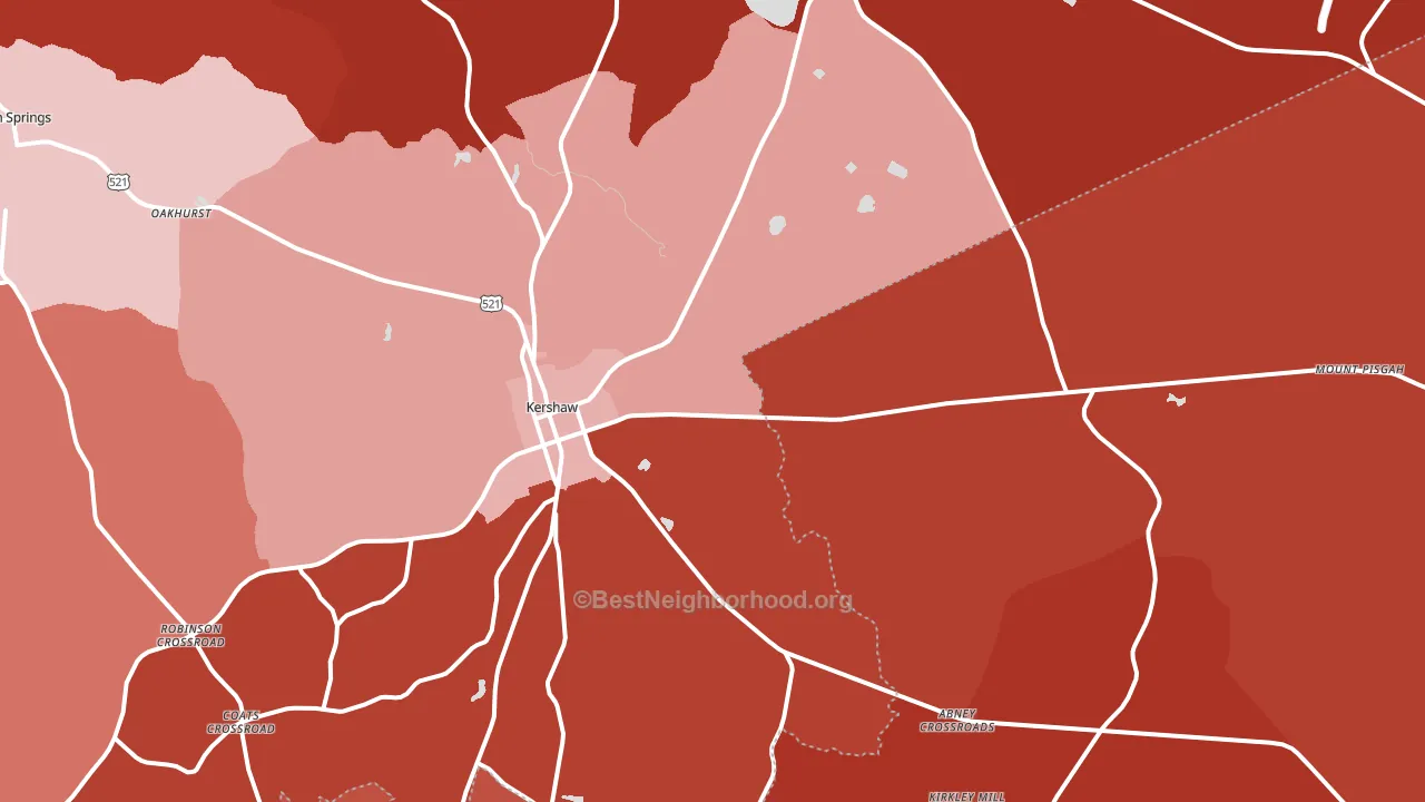 29067, SC block-group political-lean map