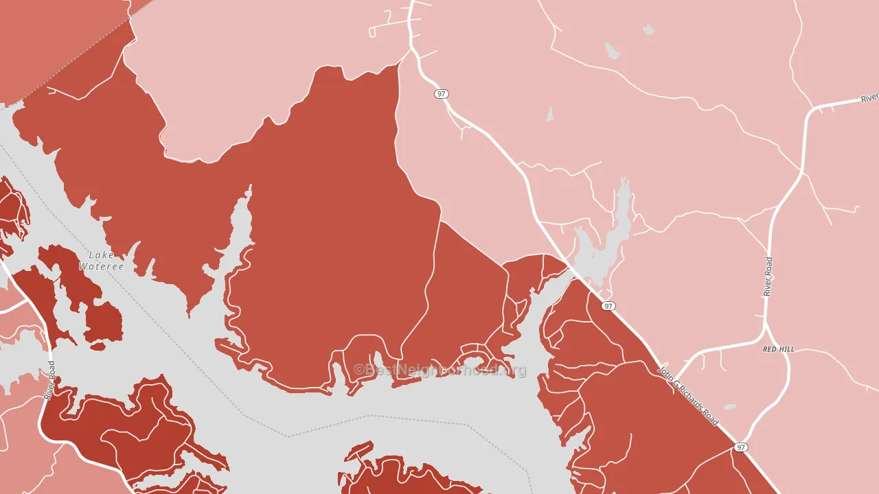 29074, SC block-group political-lean map