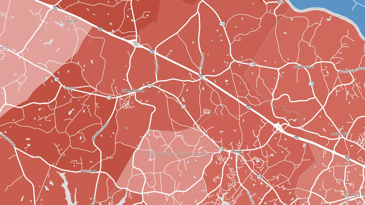 29075, SC block-group political-lean map