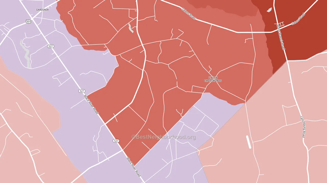 29111, SC block-group political-lean map