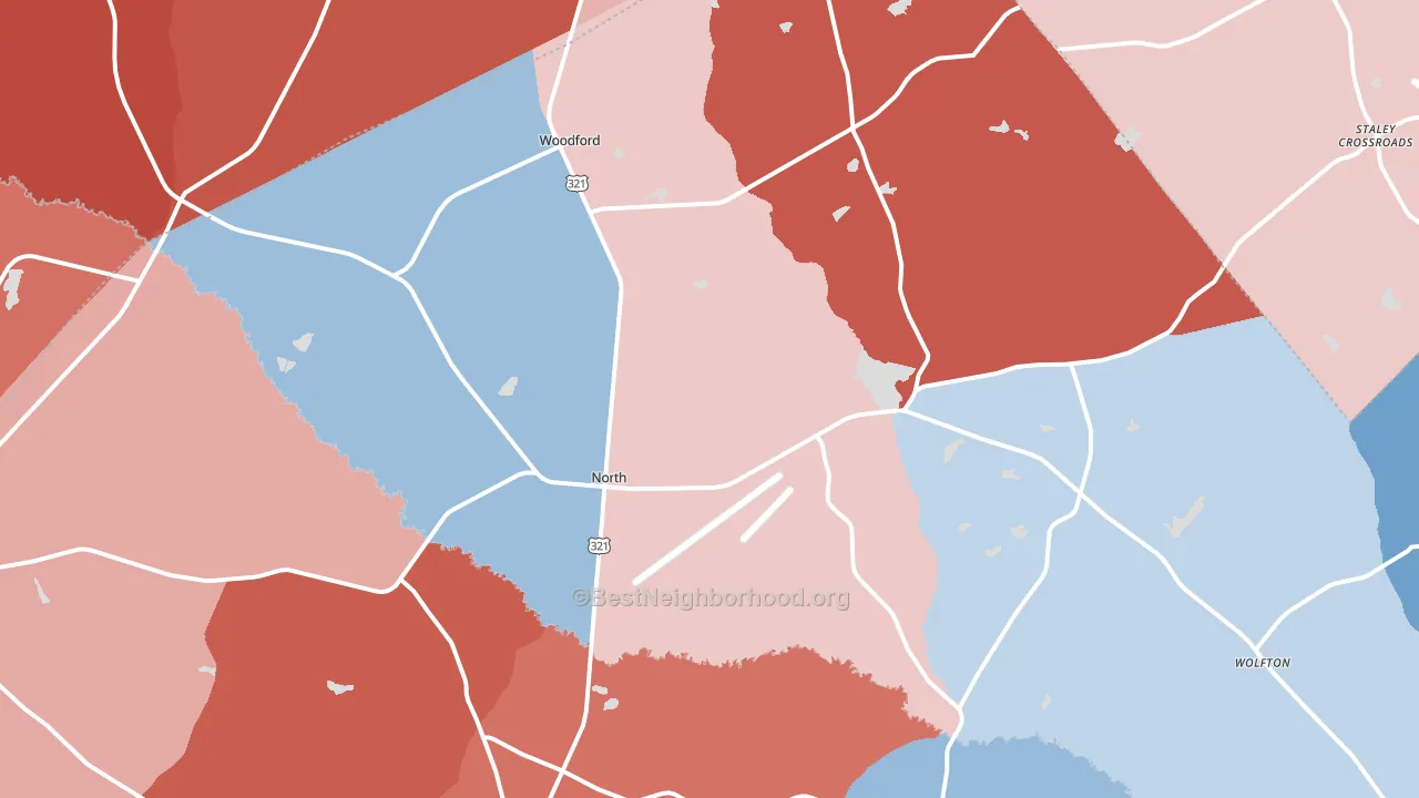 29112, SC block-group political-lean map