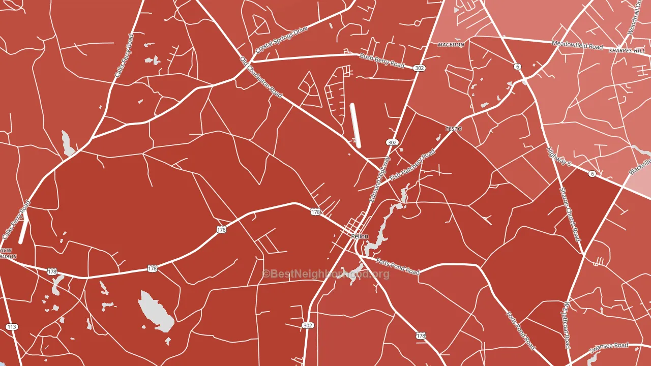 29123, SC block-group political-lean map