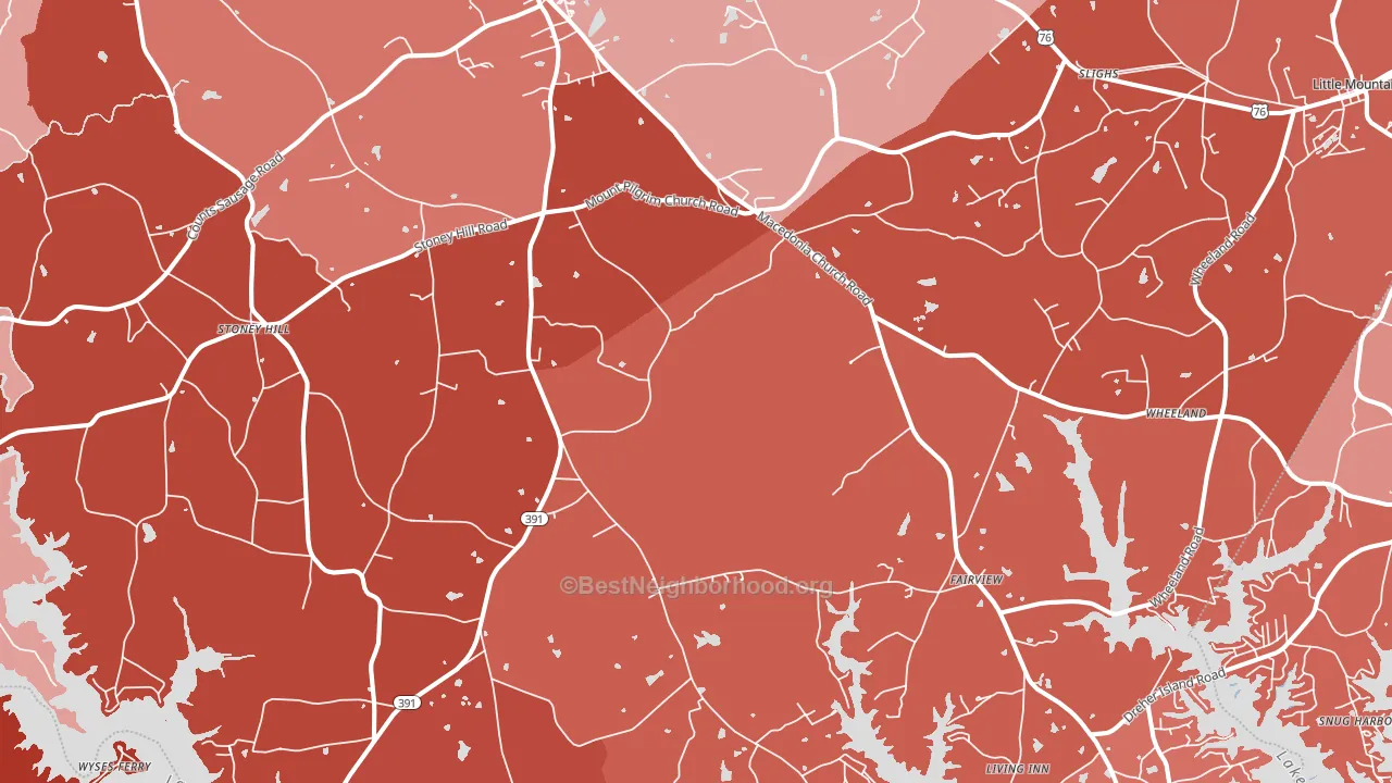 29127, SC block-group political-lean map