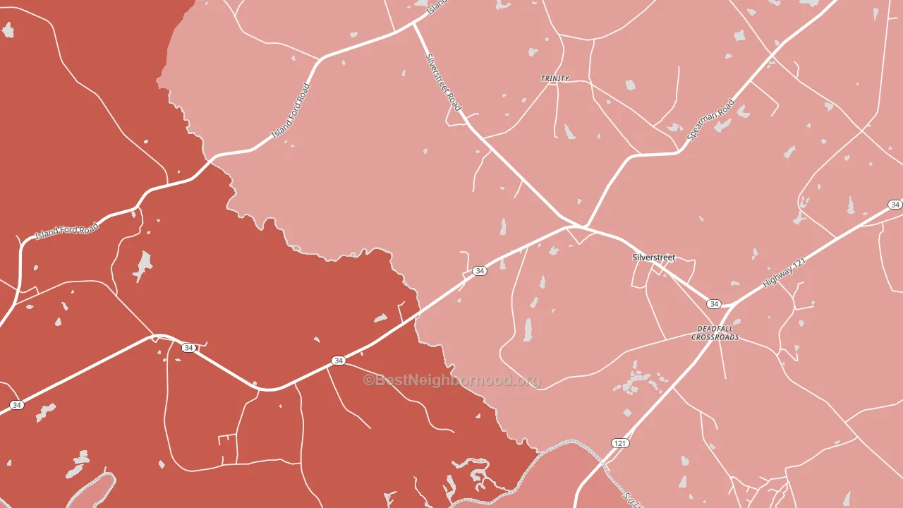 29145, SC block-group political-lean map