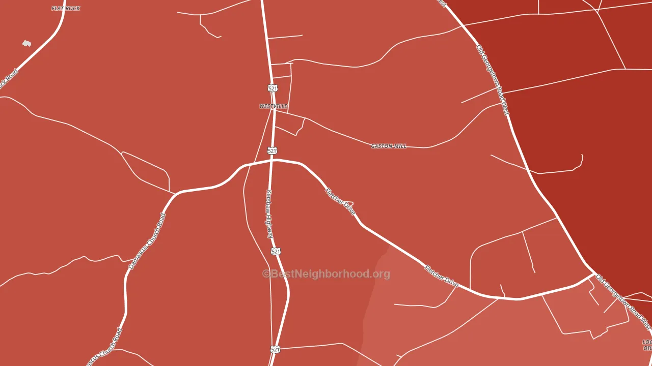 29175, SC block-group political-lean map