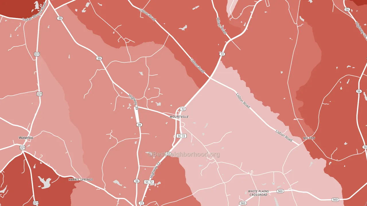 29370, SC block-group political-lean map