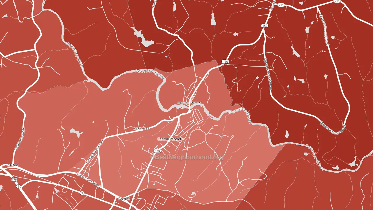 29373, SC block-group political-lean map