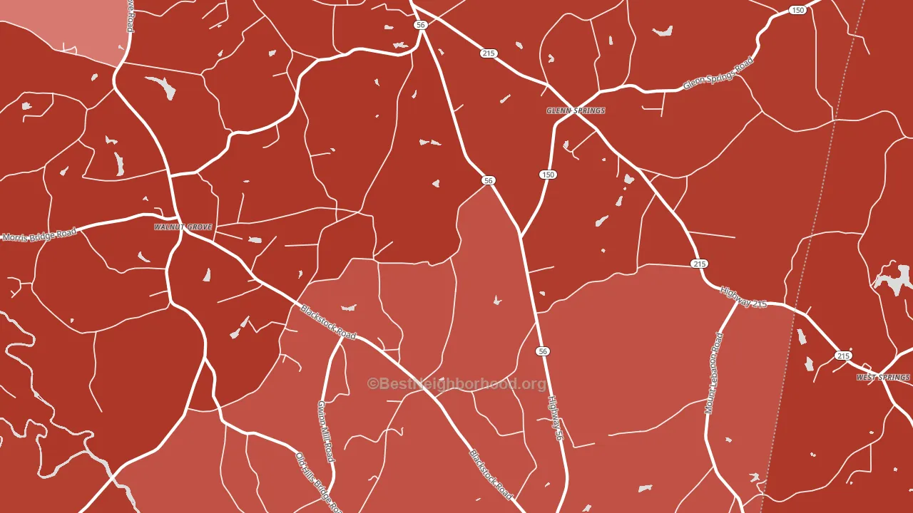 29374, SC block-group political-lean map