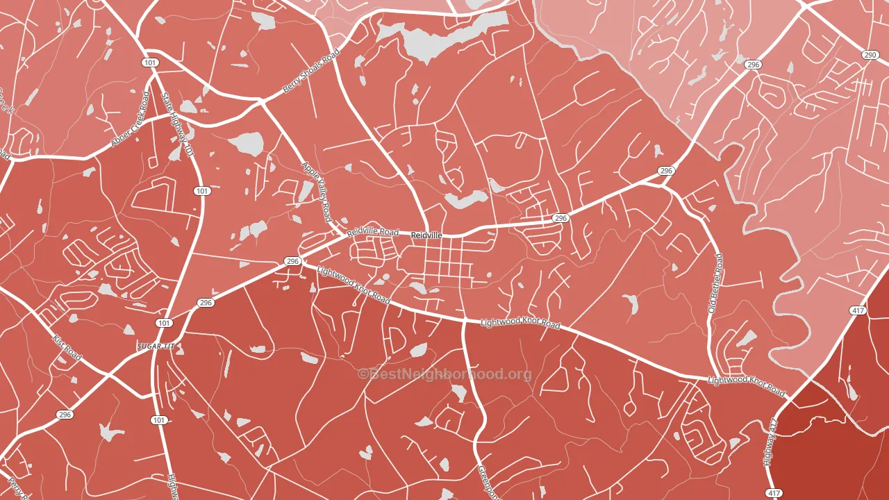 29375, SC block-group political-lean map