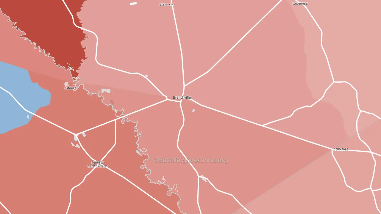 29432, SC block-group political-lean map