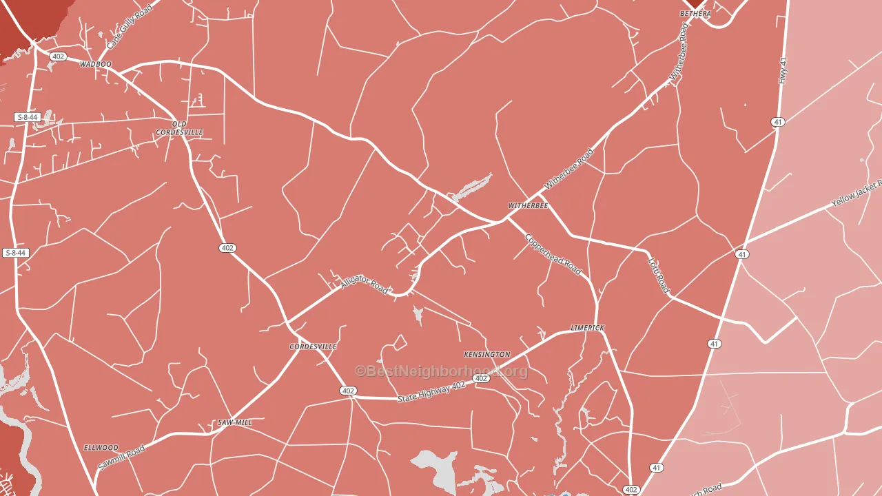 29434, SC block-group political-lean map