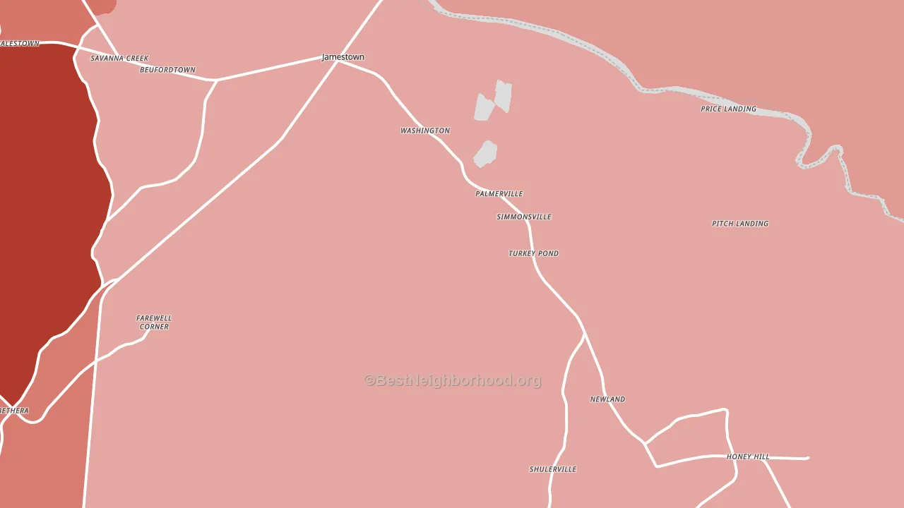 29453, SC block-group political-lean map