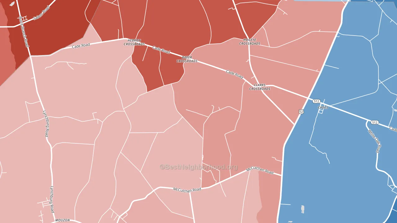 29518, SC block-group political-lean map