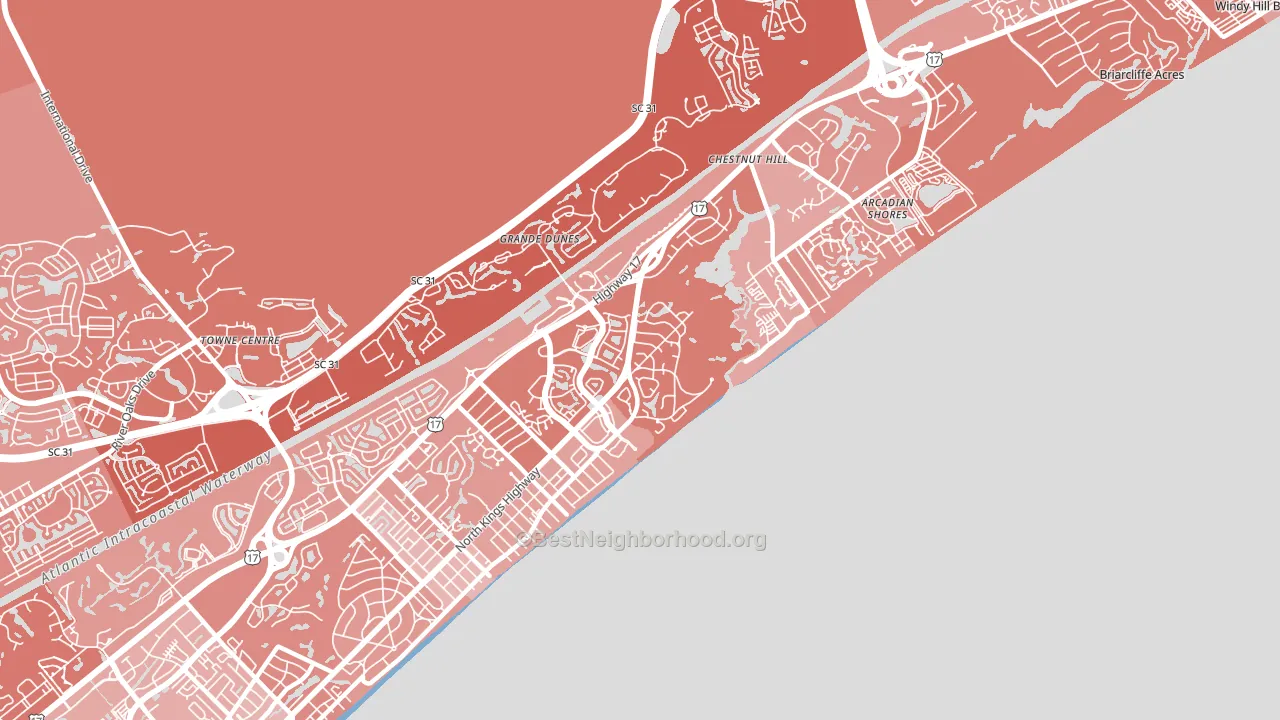 29572, SC block-group political-lean map