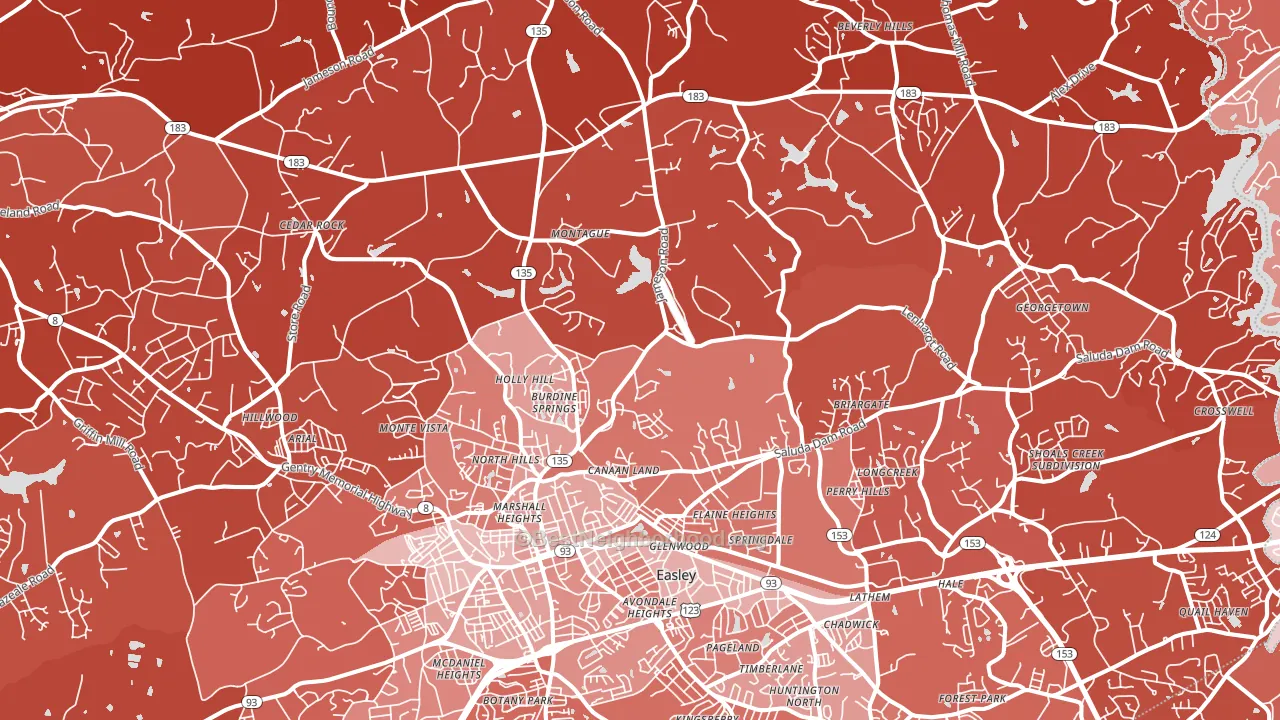 29640, SC block-group political-lean map