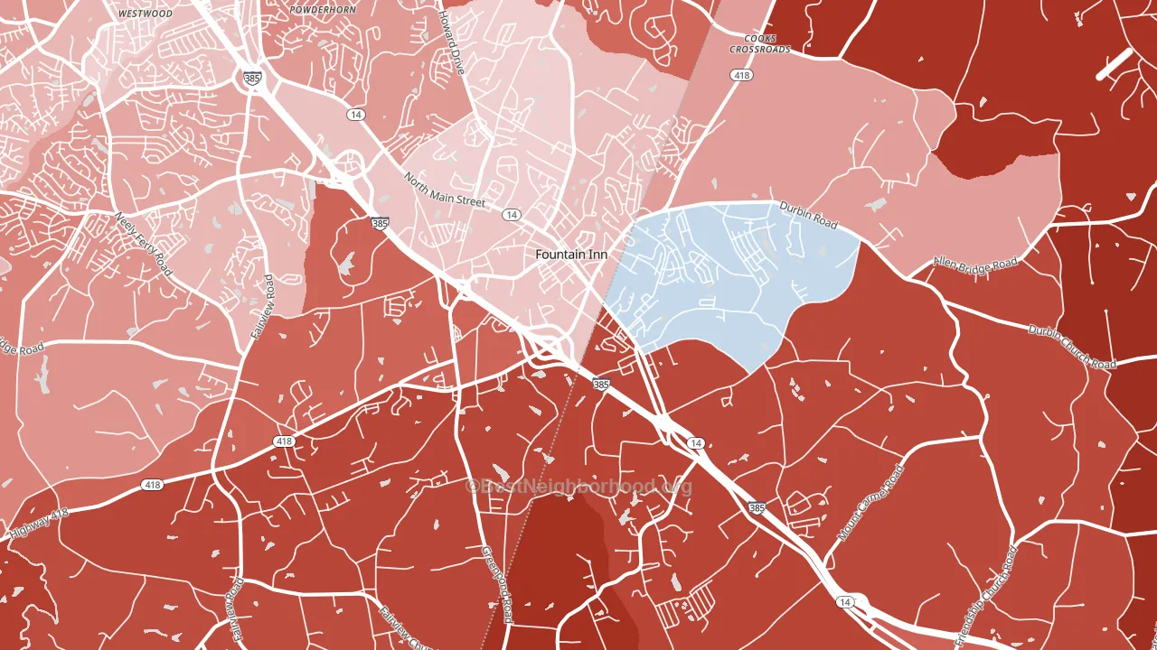 29644, SC block-group political-lean map