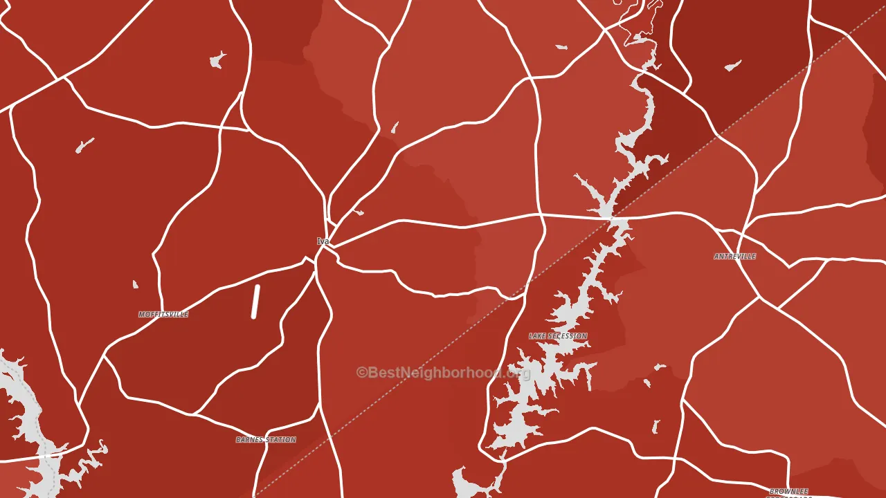29655, SC block-group political-lean map