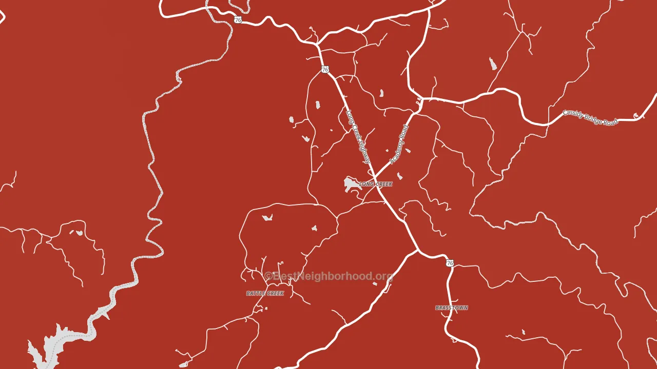 29658, SC block-group political-lean map