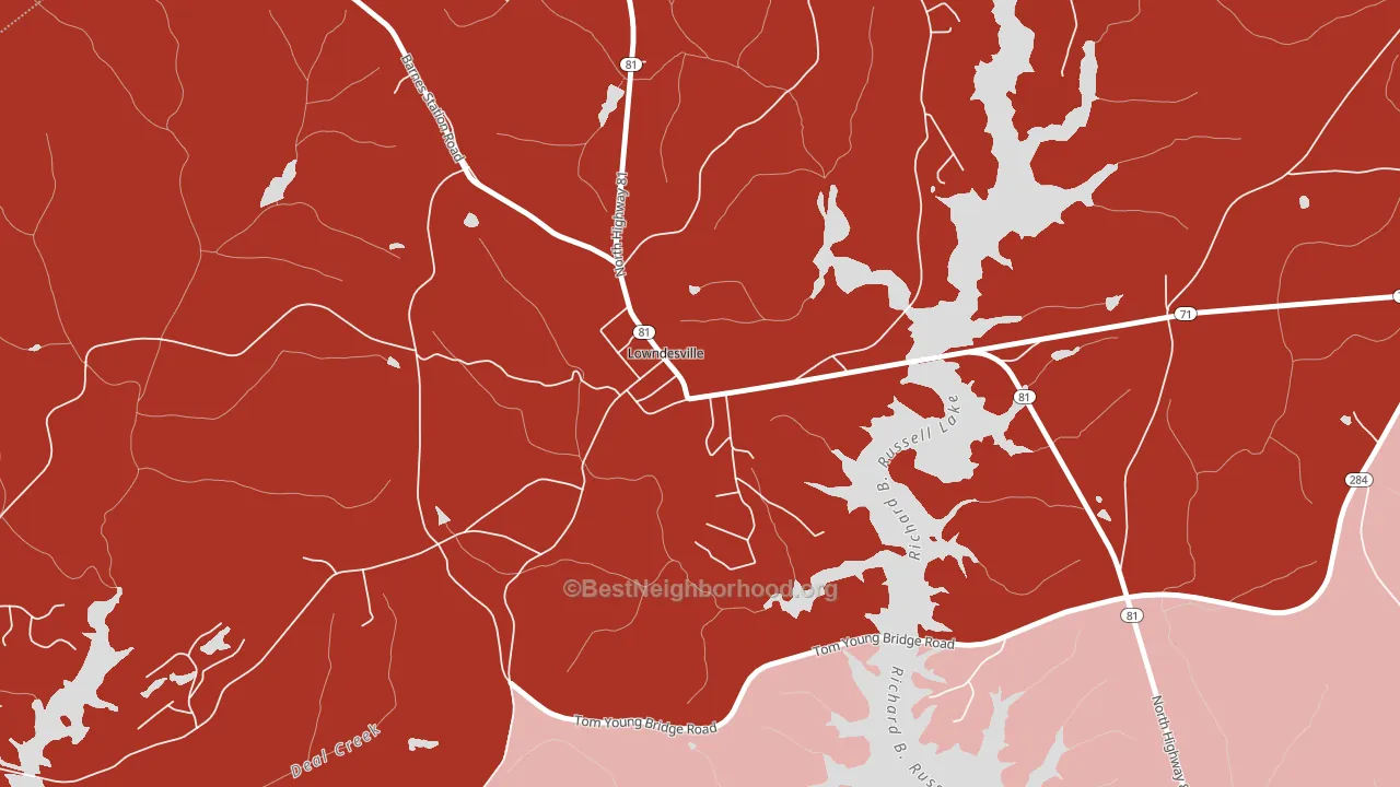 29659, SC block-group political-lean map