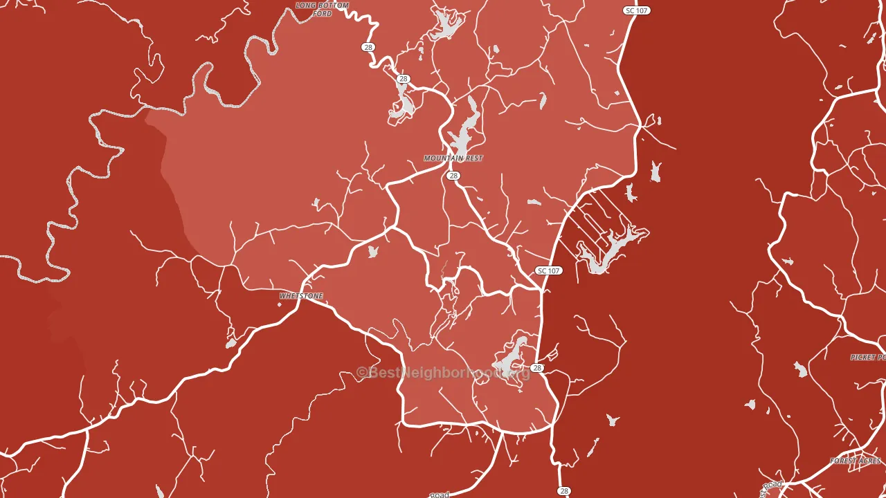 29664, SC block-group political-lean map