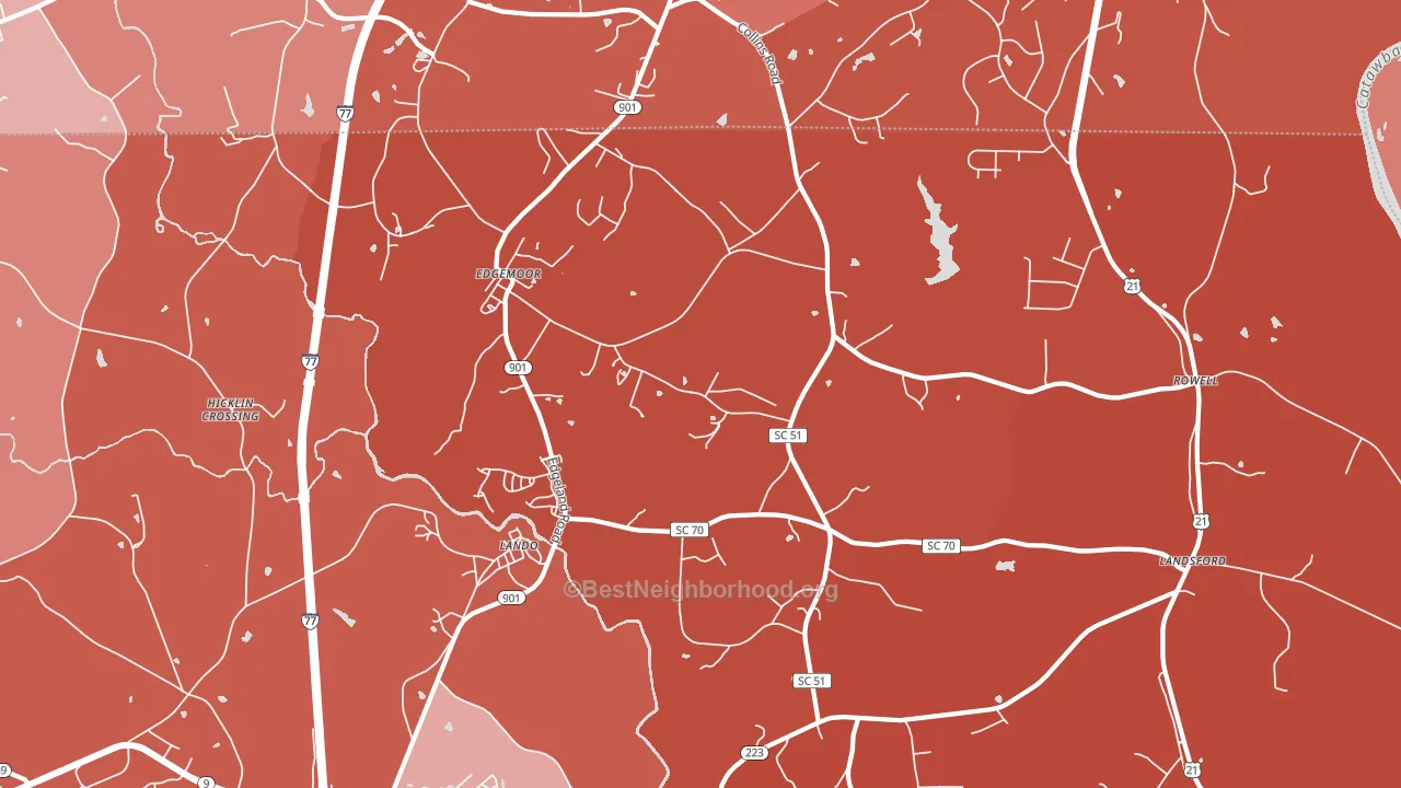 29712, SC block-group political-lean map