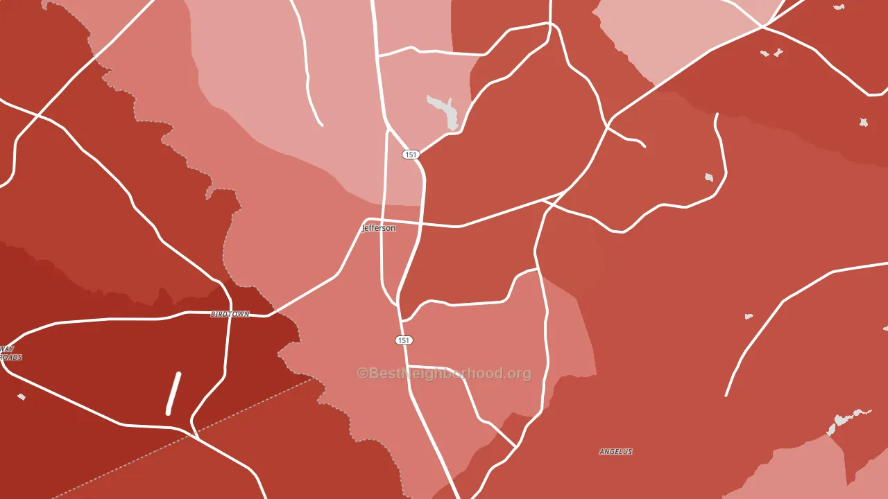 29718, SC block-group political-lean map