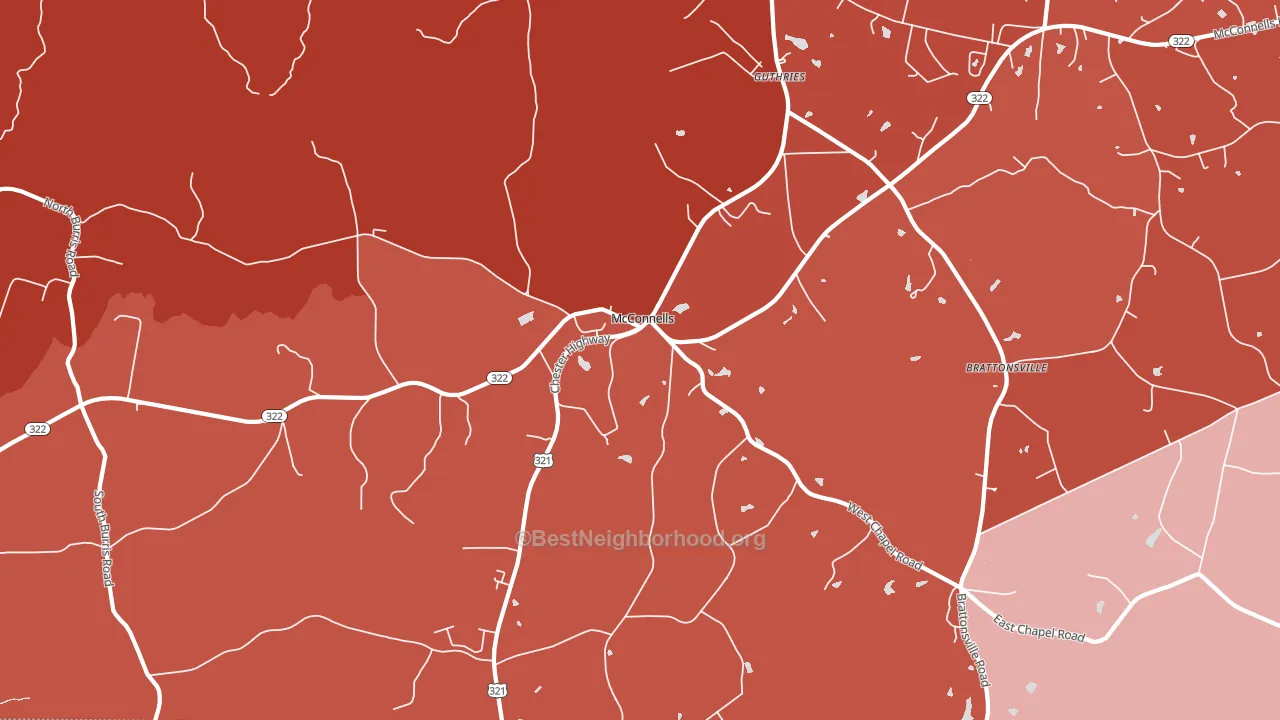 29726, SC block-group political-lean map