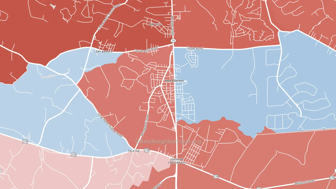 29809, SC block-group political-lean map