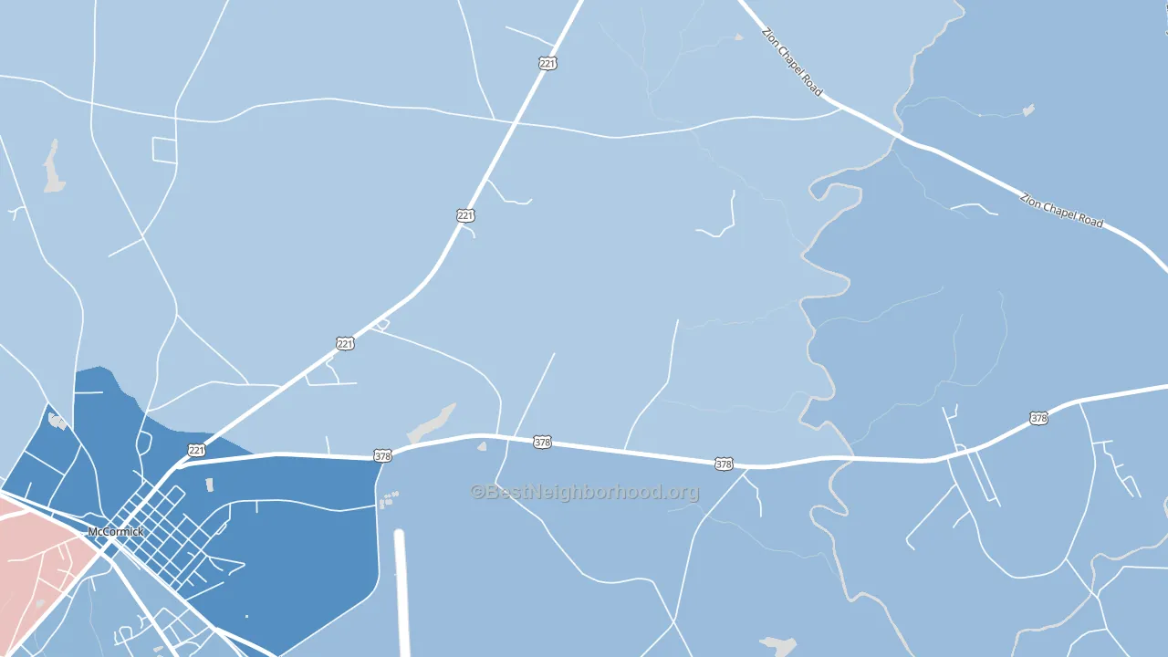 29899, SC block-group political-lean map