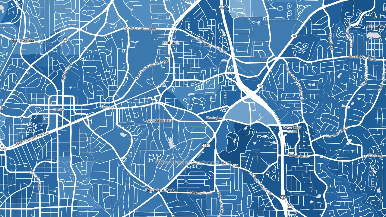 30002, GA block-group political-lean map