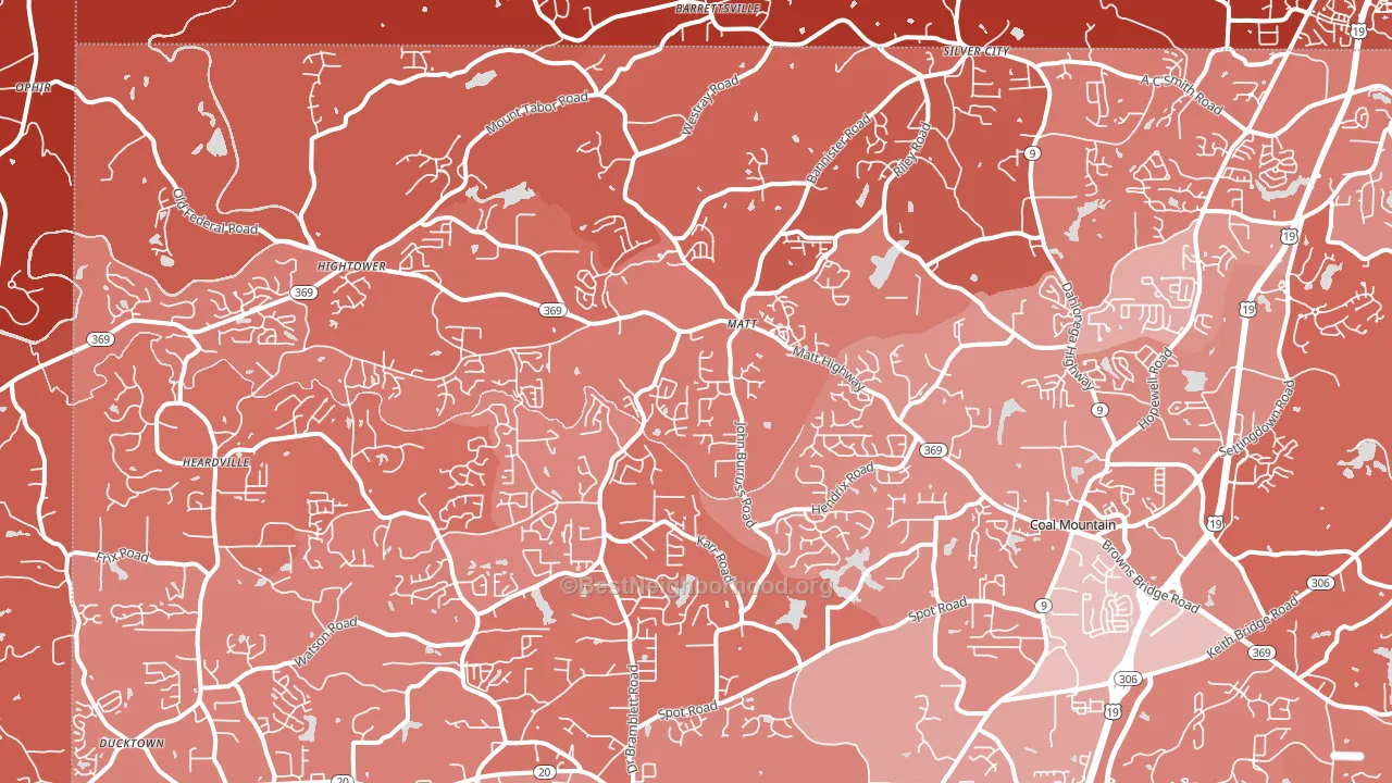 30028, GA block-group political-lean map